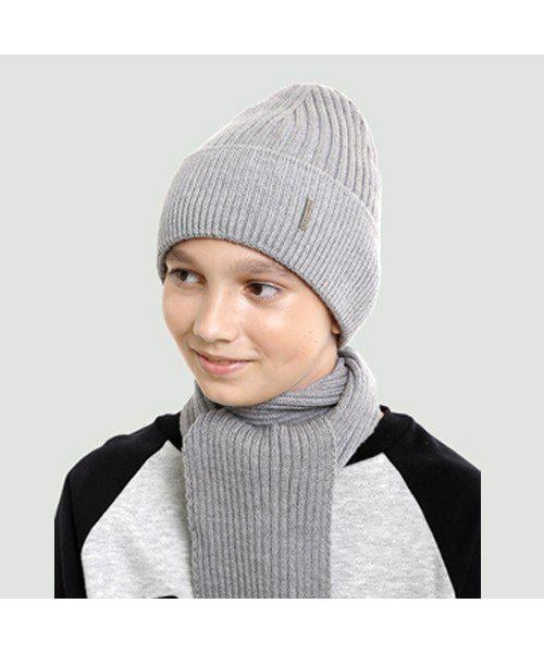 Комплект шапка и шарф детский Elf Гаспар р. 50 Темно-серый (OK001150)