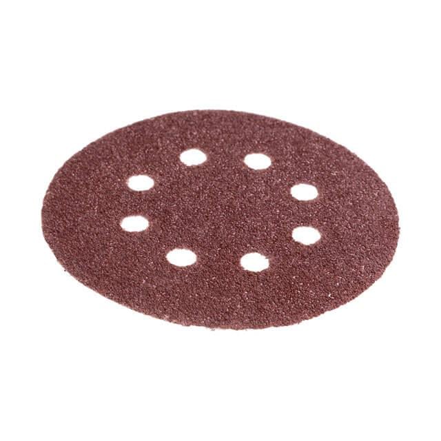 Круг шлифовальный Intertool BT-0582 самоклеющийся с отверстиями К36 класс С 140 г/м2 125 мм 5 шт. (130273)