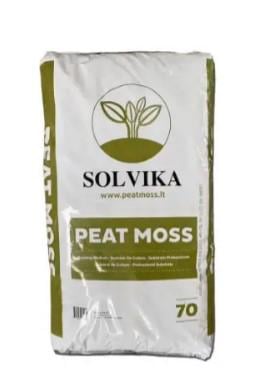 Торфосмесь SOLVIKA MIX 40650 70 л с торфяным мхом сфагнумом pH 5,5–6,5