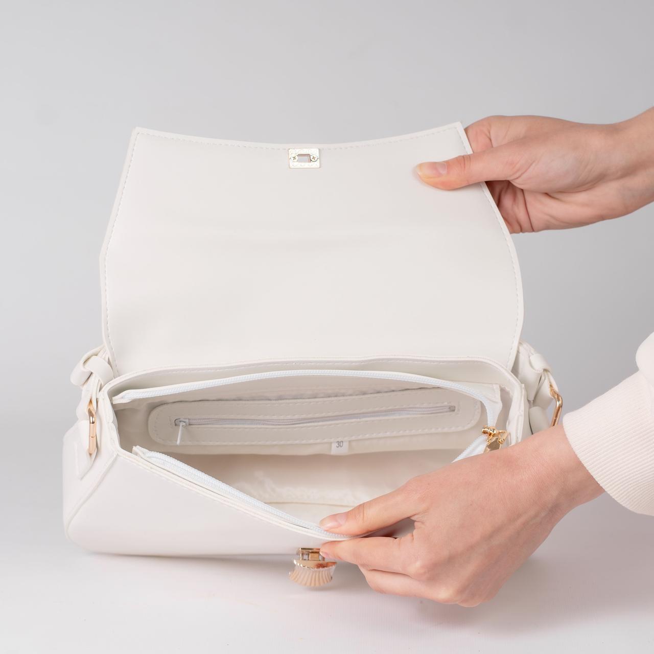 Сумка женская багет XENIA № 28-24 Белый - фото 4 Сумка женская багет XENIA № 28-24 Белый - фото 4