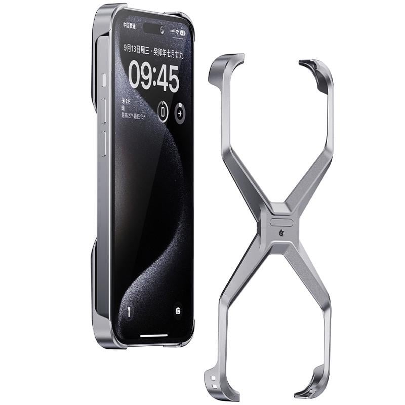 Противоударный Чехол Bumper X для Apple iPhone 14 Pro (6.1") Titanium