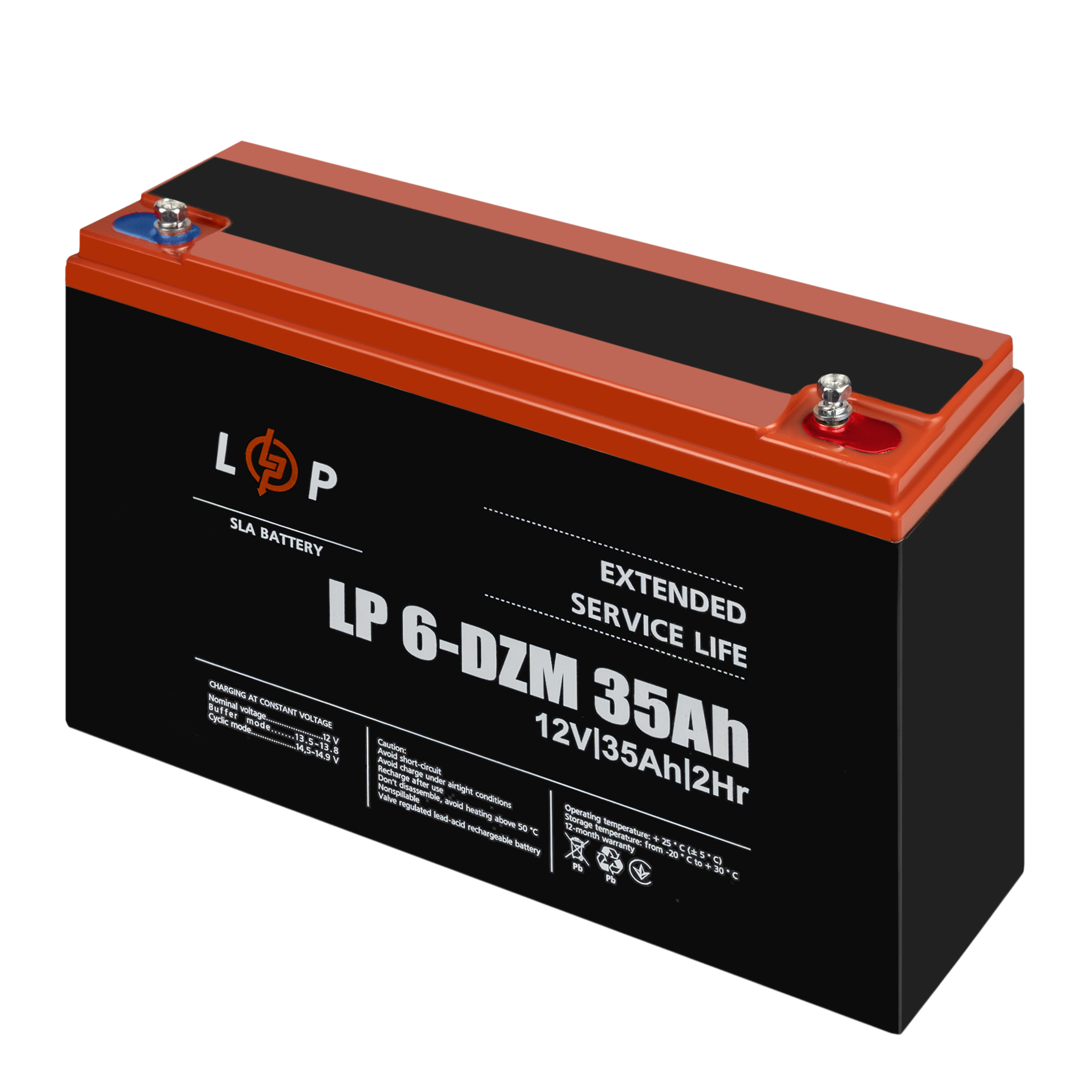 Акумулятор тяговий свинцево-кислотний AGM LogicPower LP 6-DZM-35 Ah (26454301) - фото 4
