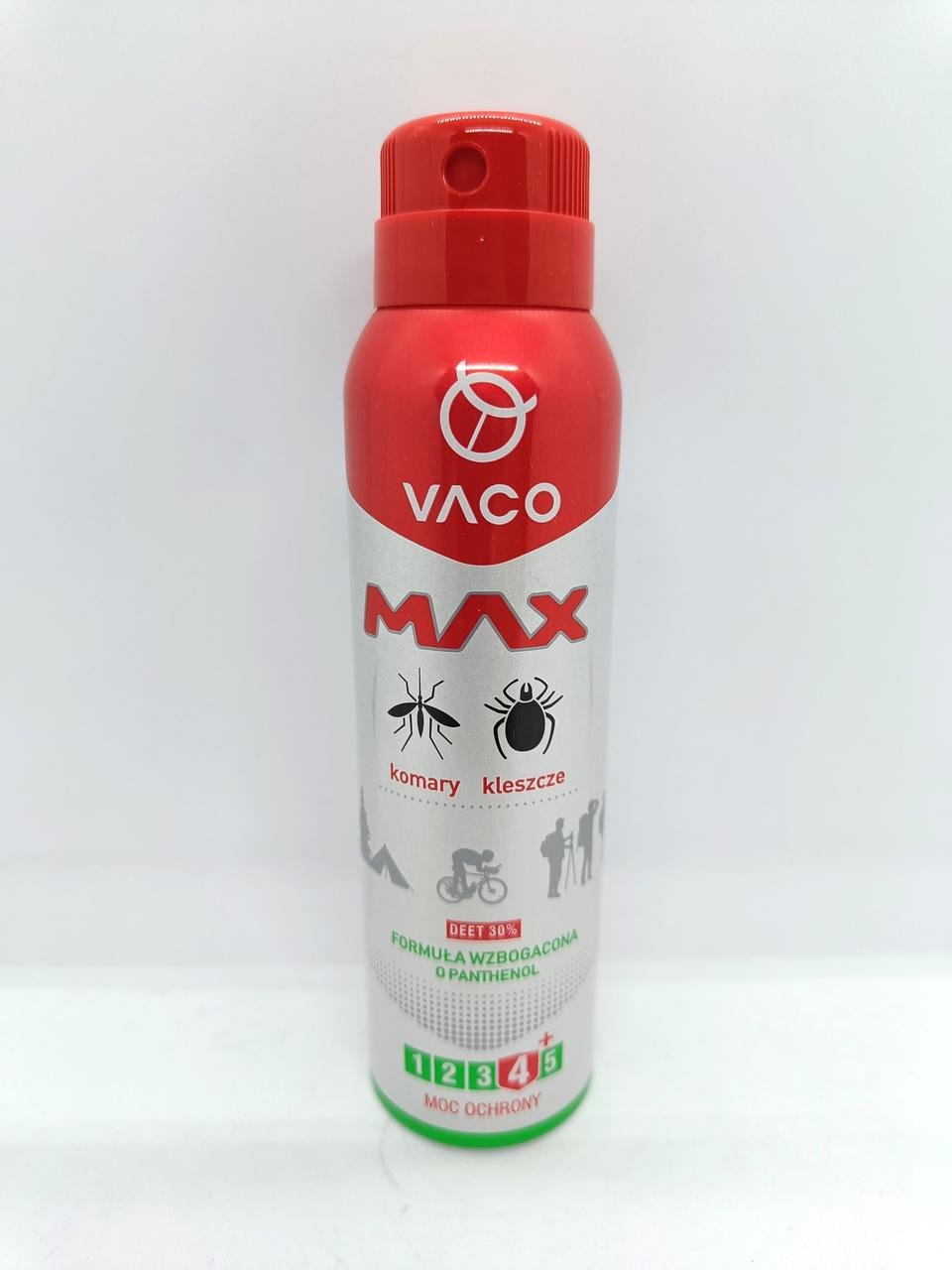 Аерозоль від комарів кліщів і мошок з пантенолом VACO Max Deet 30% 100 мл (2268820476)