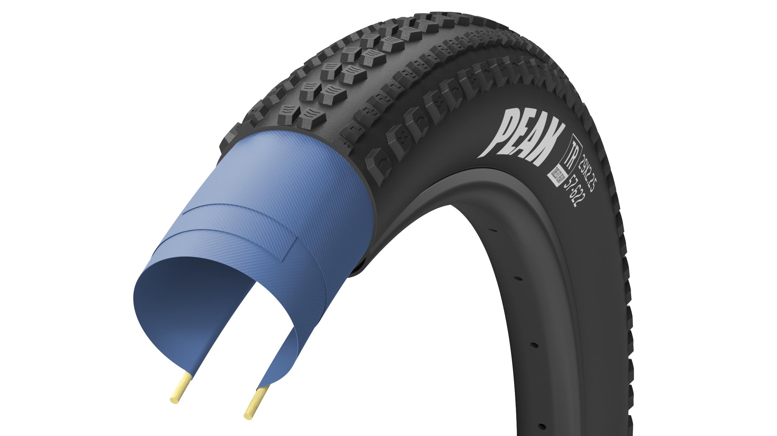 Покрышка велосипедная GoodYear PEAK tubeless ready folding 60tpi 29"x2,25"/57-622 Black (TIR-72-13)