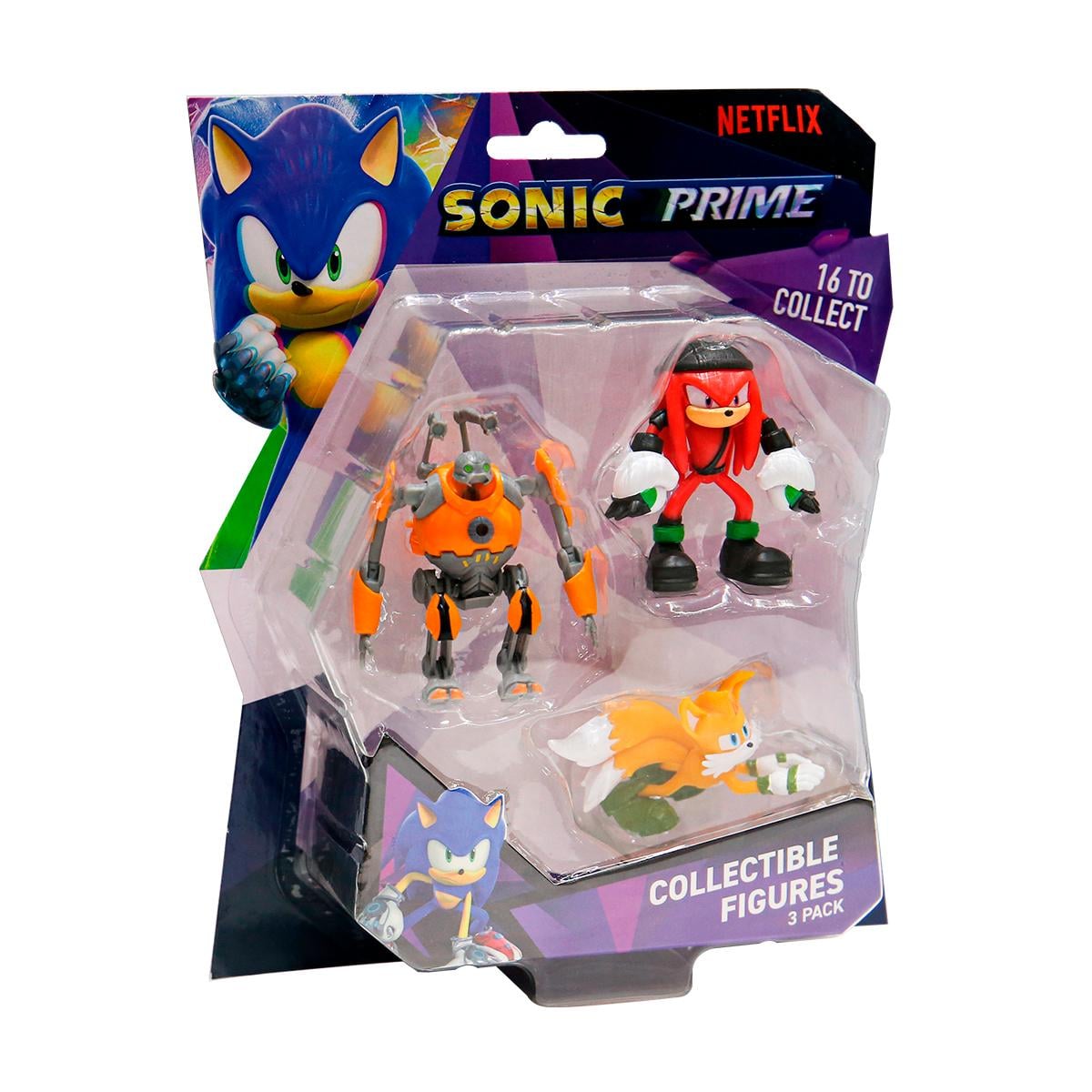 Набор детских фигурок Sonic Prime 3 шт. Эгфорсер Наклз Тейлз (SON2020A)
