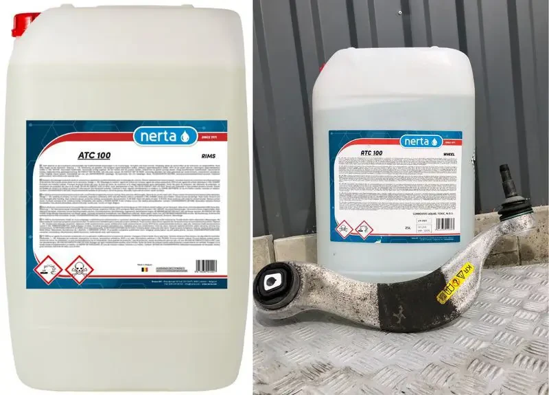 Очисник кислотний колісних дисків та алюмінієвих баків для видалення стійких забруднень ATC 100 Nerta 1 л - фото 4 Очисник кислотний колісних дисків та алюмінієвих баків для видалення стійких забруднень ATC 100 Nerta 1 л - фото 4
