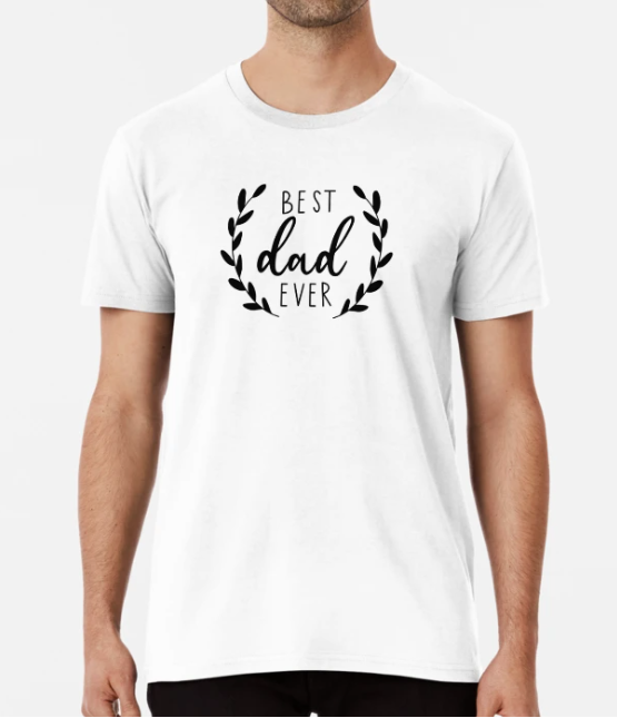Футболка мужская Stedman с принтом Best Dad Ever М Белый (ПАПА50-8)