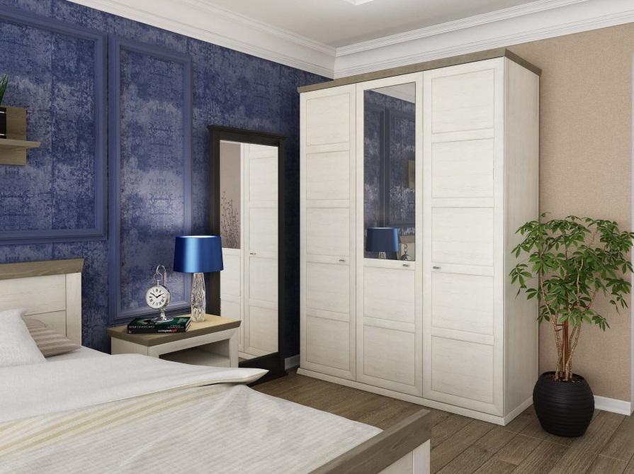 Шкаф распашной SOKME Орегон 1540 3Д ЛДСП/МДФ 1540х600х2088 мм Пино аурелио/Мадагаскар Нельсон - фото 3 Шкаф распашной SOKME Орегон 1540 3Д ЛДСП/МДФ 1540х600х2088 мм Пино аурелио/Мадагаскар Нельсон - фото 3