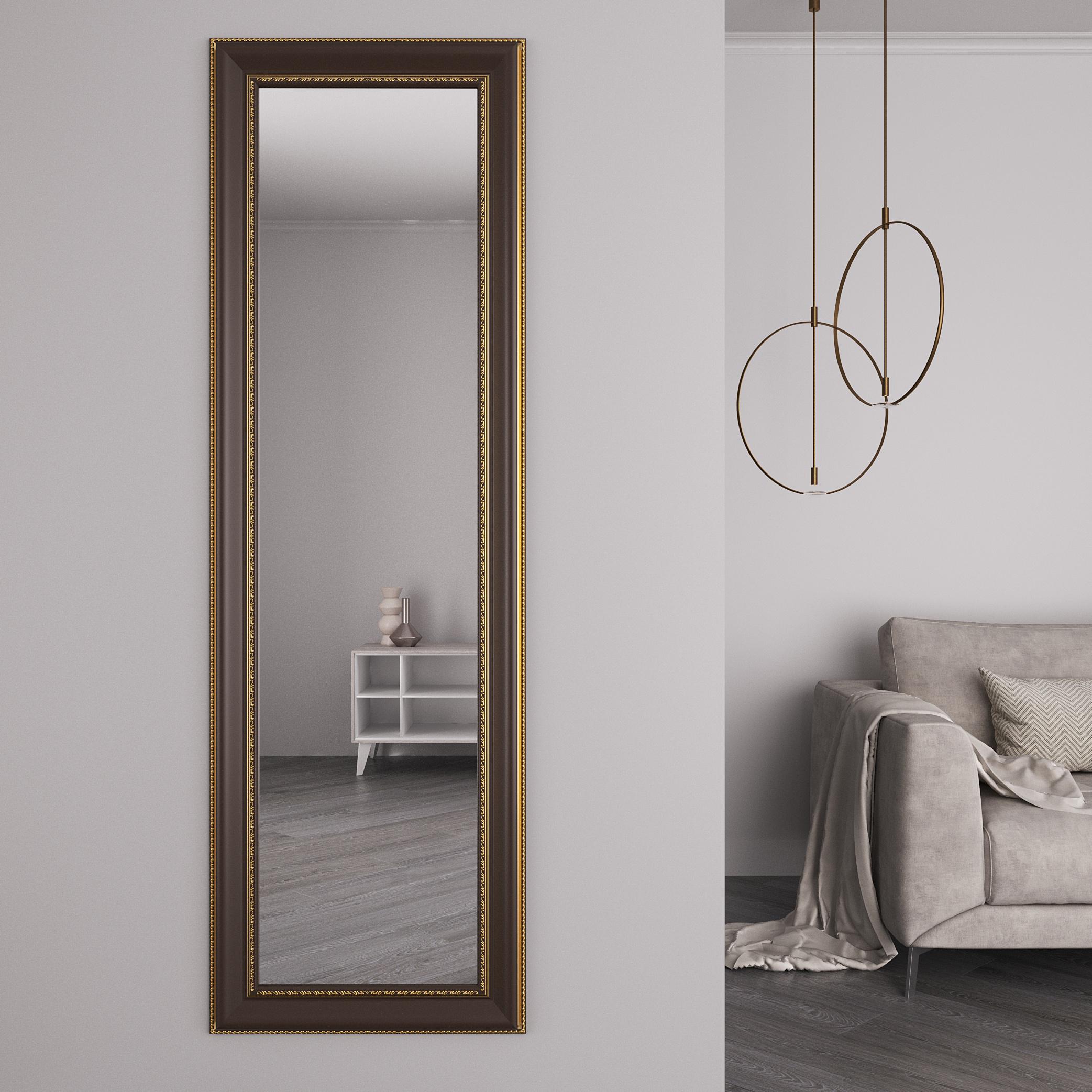 Зеркало Black Mirror на стену 176х56 Коричневый (8731-19) Зеркало Black Mirror на стену 176х56 Коричневый (8731-19)