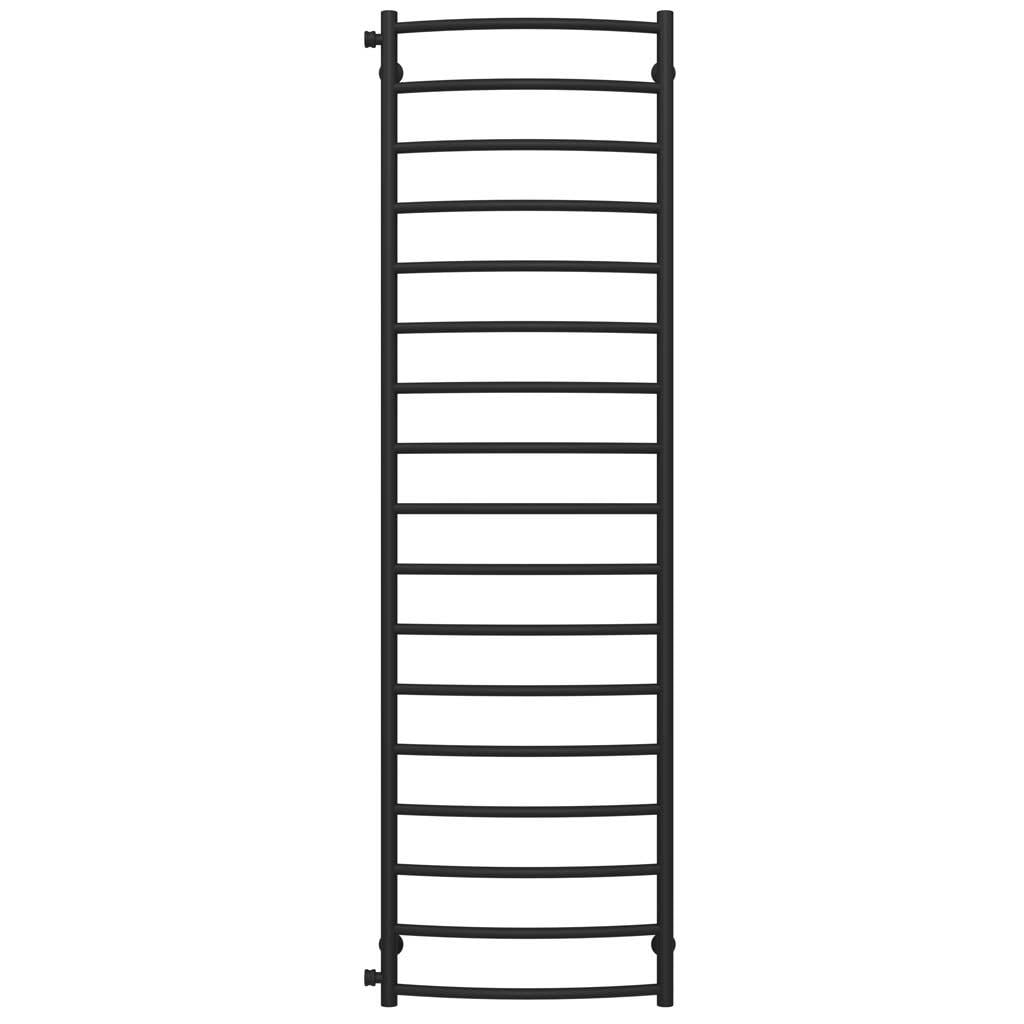 Полотенцесушитель водяной Deffi Классик П17 боковое левое подключение нержавеющая сталь 500х1800 мм Черный (C.DK.180.50.17.BB)