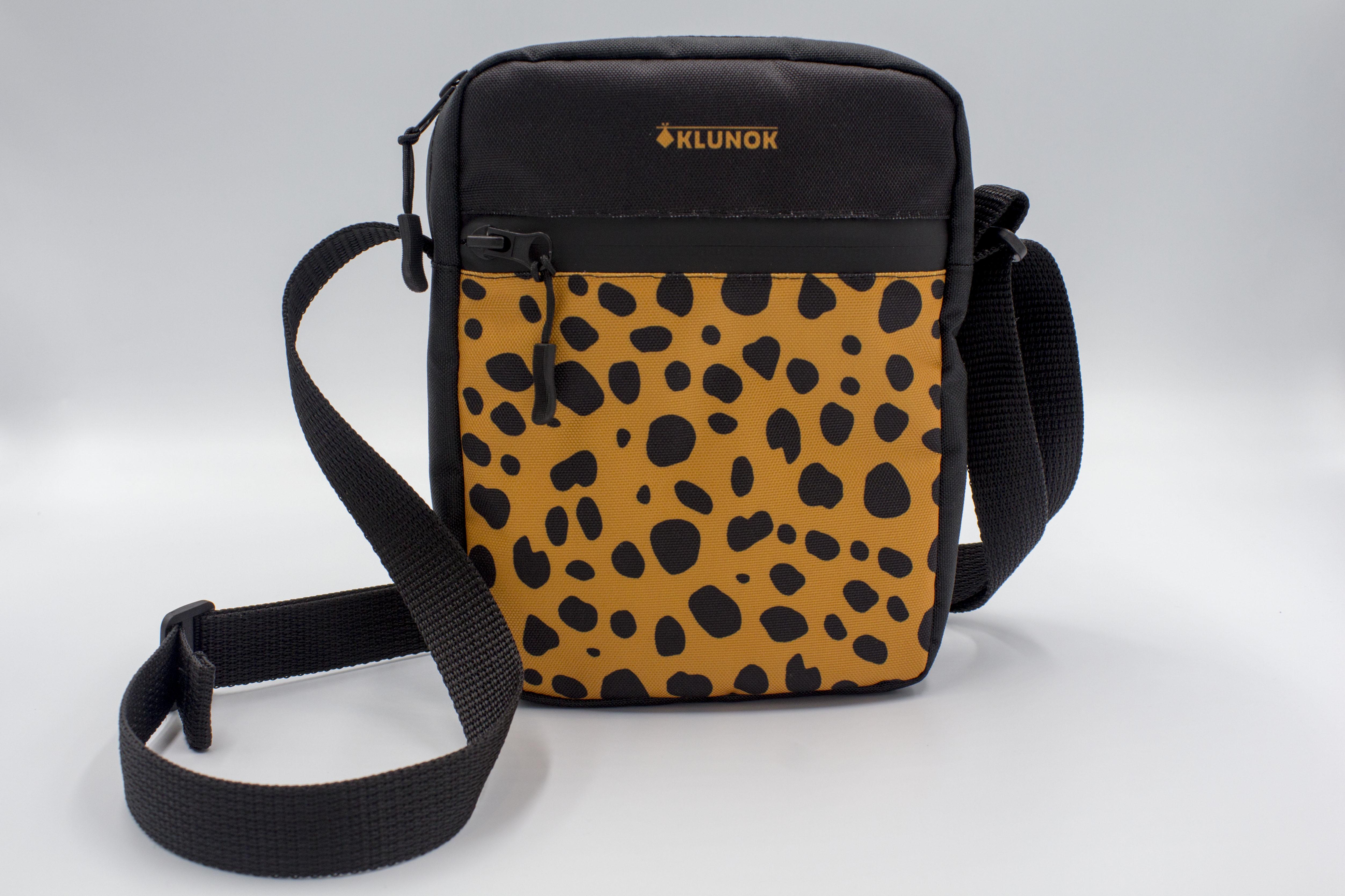 Сумка через плече месенджер жіночий з принтом рись (К-14)