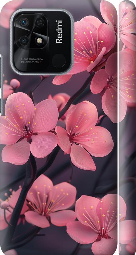 Чехол на Xiaomi Redmi 10C Пурпурная сакура (6075m-2591-42517)
