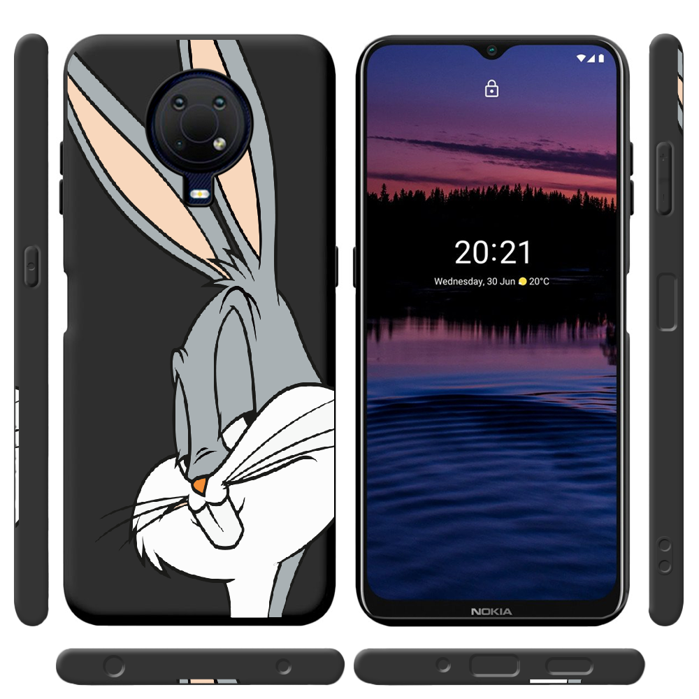 Чехол BoxFace Nokia G20 Lucky Rabbit Черный силикон (42373-bk81-42880) - фото 2