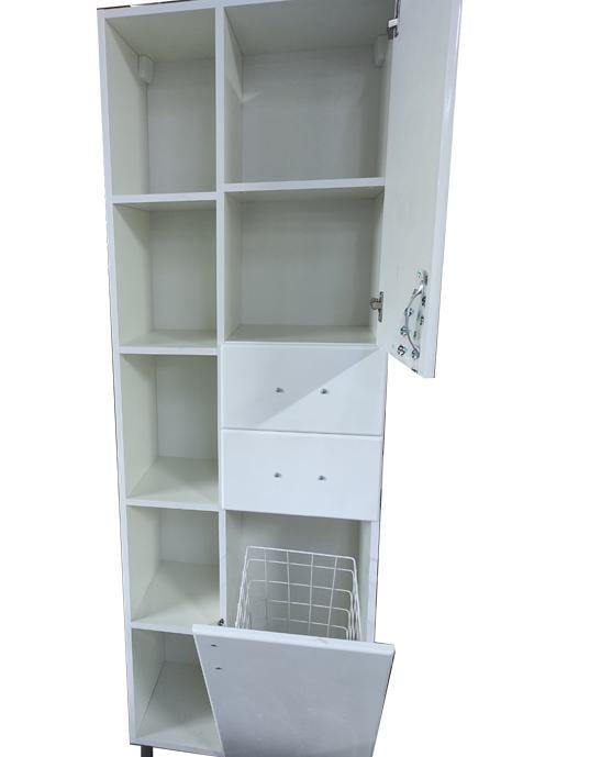 Пенал в ванную П105К60 Базис Пик 600х334х190 с корзиной Белый (00002PK) - фото 4 Пенал в ванную П105К60 Базис Пик 600х334х190 с корзиной Белый (00002PK) - фото 4