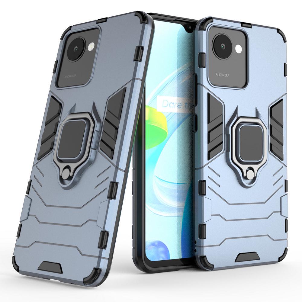 Противоударный чехол Realme C30s (подставка кольцо) Graphite (30348-40)