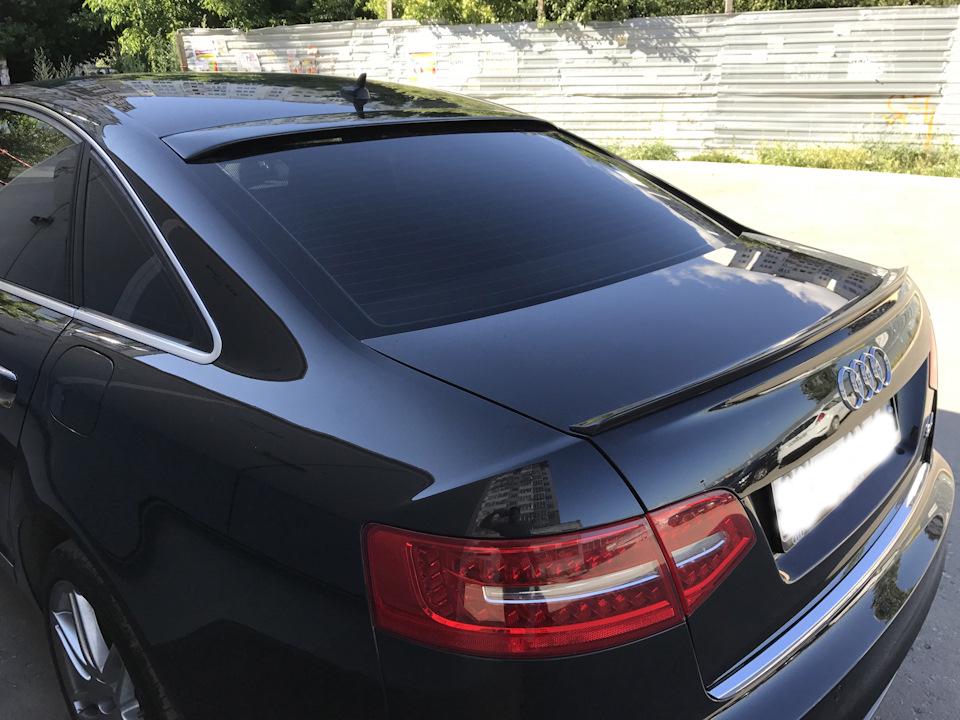 Козырек заднего стекла Audi A6 C6 2004-2011 стеклопластик под покраску (27342969)