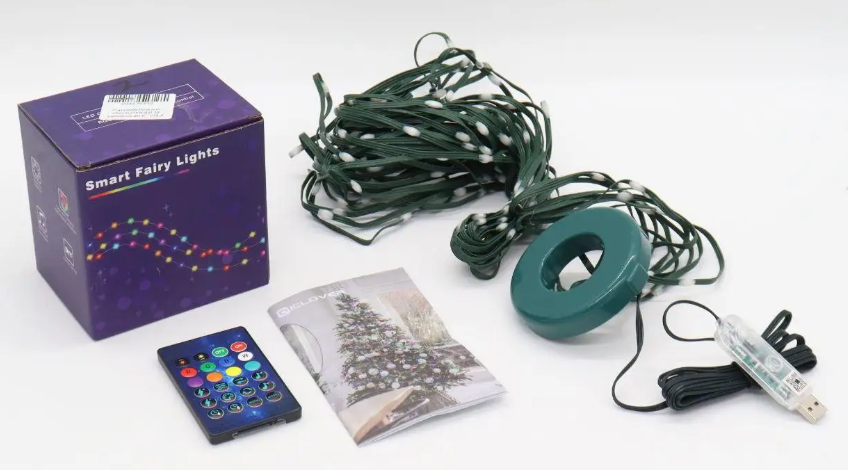 Гирлянда Конский хвост с кольцом на елку RGB LED USB с пультом 2 м 10 нитей (2426051013)