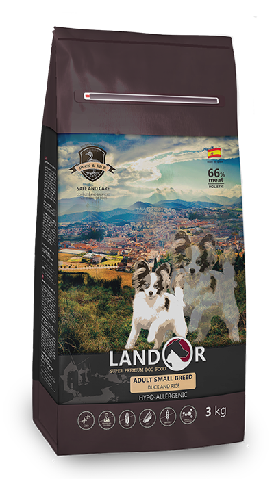 Корм сухой для взрослых собак LANDOR Small Breed Duck&Rice мелких пород Утка с рисом 3 кг (BP8433022859837) Корм сухой для взрослых собак LANDOR Small Breed Duck&Rice мелких пород Утка с рисом 3 кг (BP8433022859837)