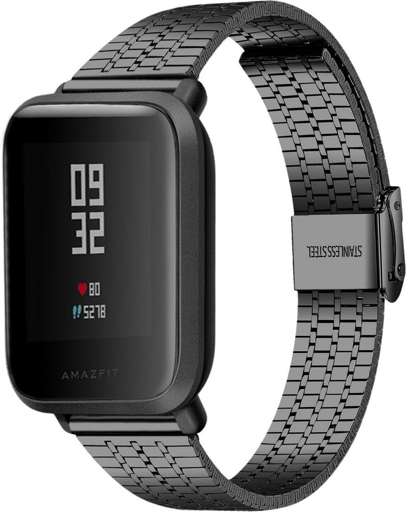Браслет металлический Counic для Amazfit Bip Black (34036-2B)