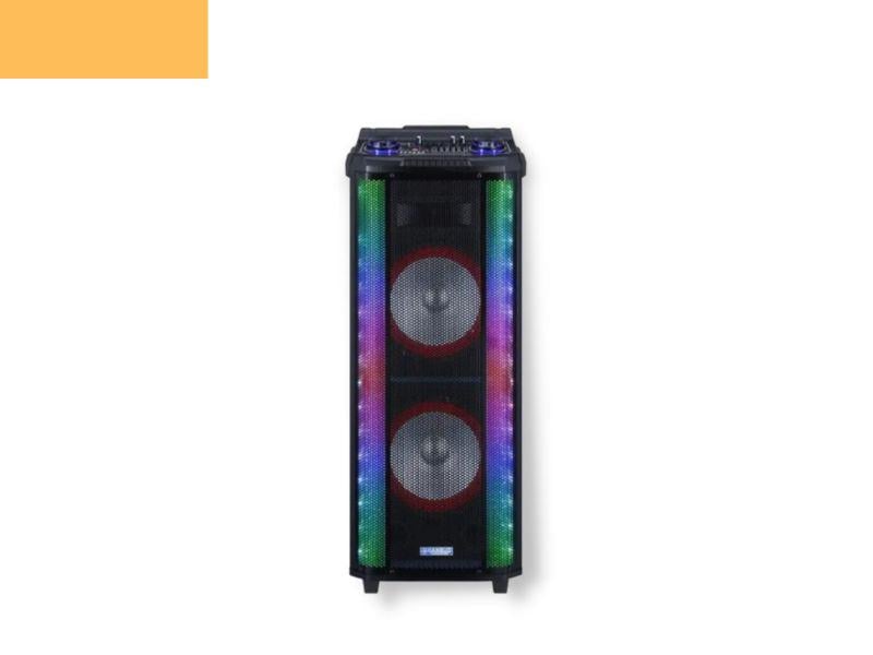 Акустична система акумуляторна XPRO HS-TD1070 180 Вт USB/SD/FM радіо/Bluetooth/2 радіомікрофони/ДК (MER-15692) - фото 5