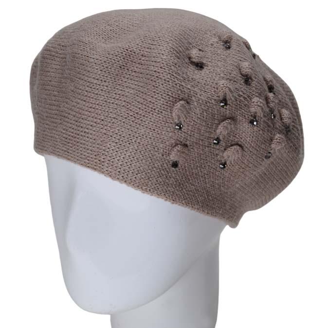 Берет женский Lirus Капри двойной шерстяной Бежевый (118900)