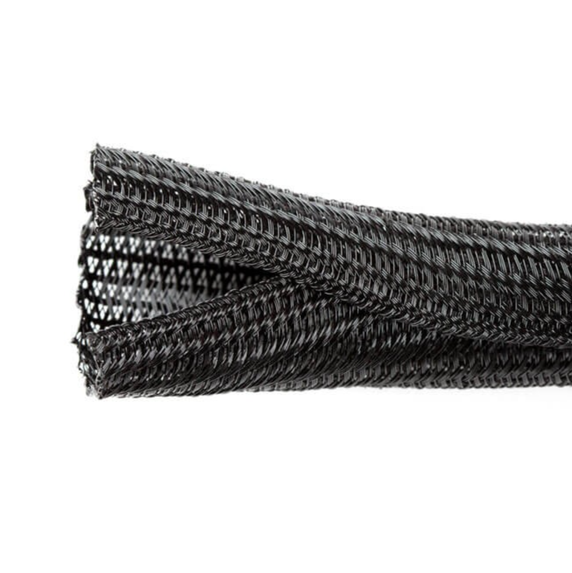 Кабельная оплетка самозакрывающаяся JDD полиэстер 25% перекрытие 1,3 см 1 м Черный (000049135)