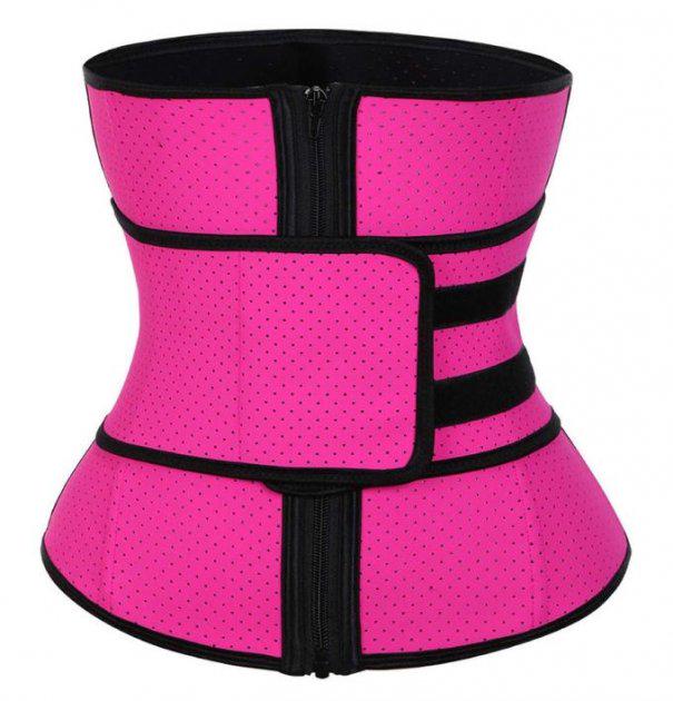 Пояс для похудения жиросжигающий Corset waist для живота и коррекции фигуры S Розовый (AR003916)