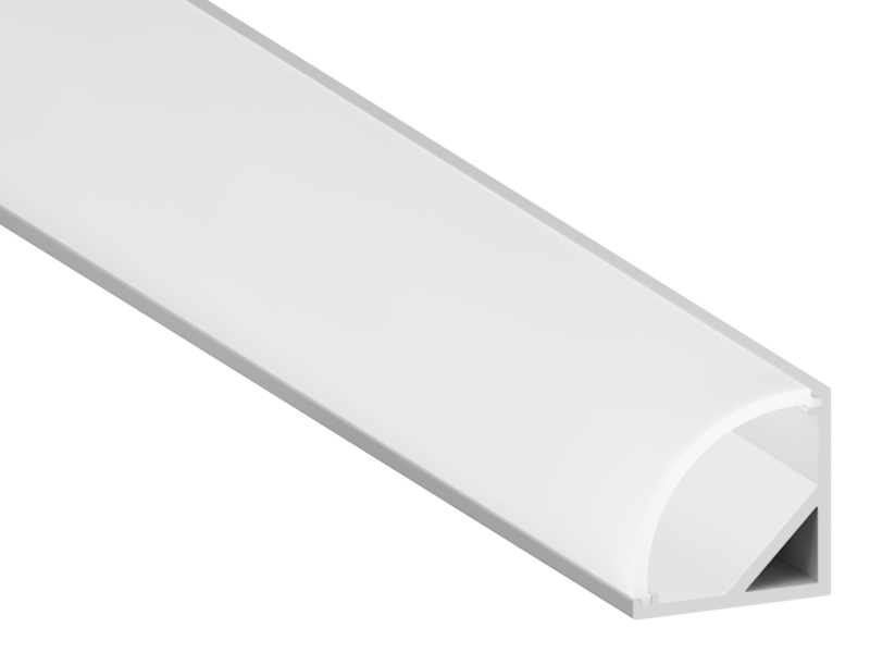 Профіль алюмінієвий анодований LEDUA АЛ-06 + розсіювач для LED стрічки кутовий 2 м (3896)