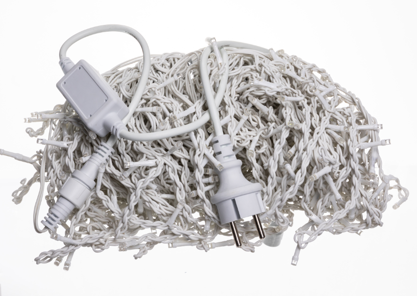 Гирлянда бахрома уличная 600 LED 36 м от сети белая нить Синий - фото 4 Гирлянда бахрома уличная 600 LED 36 м от сети белая нить Синий - фото 4