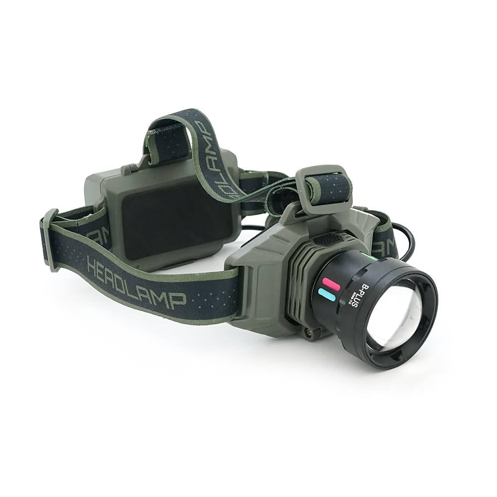 Ліхтарик налобний BP-8098TG Zoom 1 режим індикація заряду Type-C кабель (40410)