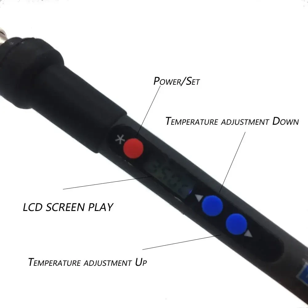 Електричний паяльник PX-988 із встановленням температури та набором для паяння (7374538) - фото 6