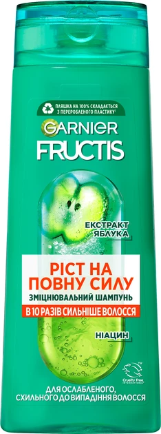 Шампунь Garnier Fructis Рост на полную Силу для ослабленных волос склонных к выпадению 250 мл (2313770503)