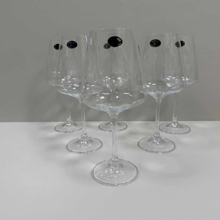 Набір келихів для вина Bohemia b1SC69/450 6 шт. 450 мл 22х10,5 см Corvus Crystal (2818101289) - фото 3 Набір келихів для вина Bohemia b1SC69/450 6 шт. 450 мл 22х10,5 см Corvus Crystal (2818101289) - фото 3