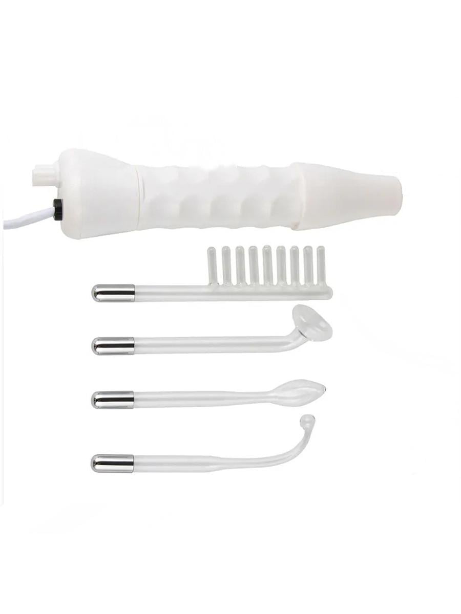 Дарсонваль косметологический аппарат Helz LZ 006A с 4 насадками по уходу за кожей лица и тела Белый (32123Ю)