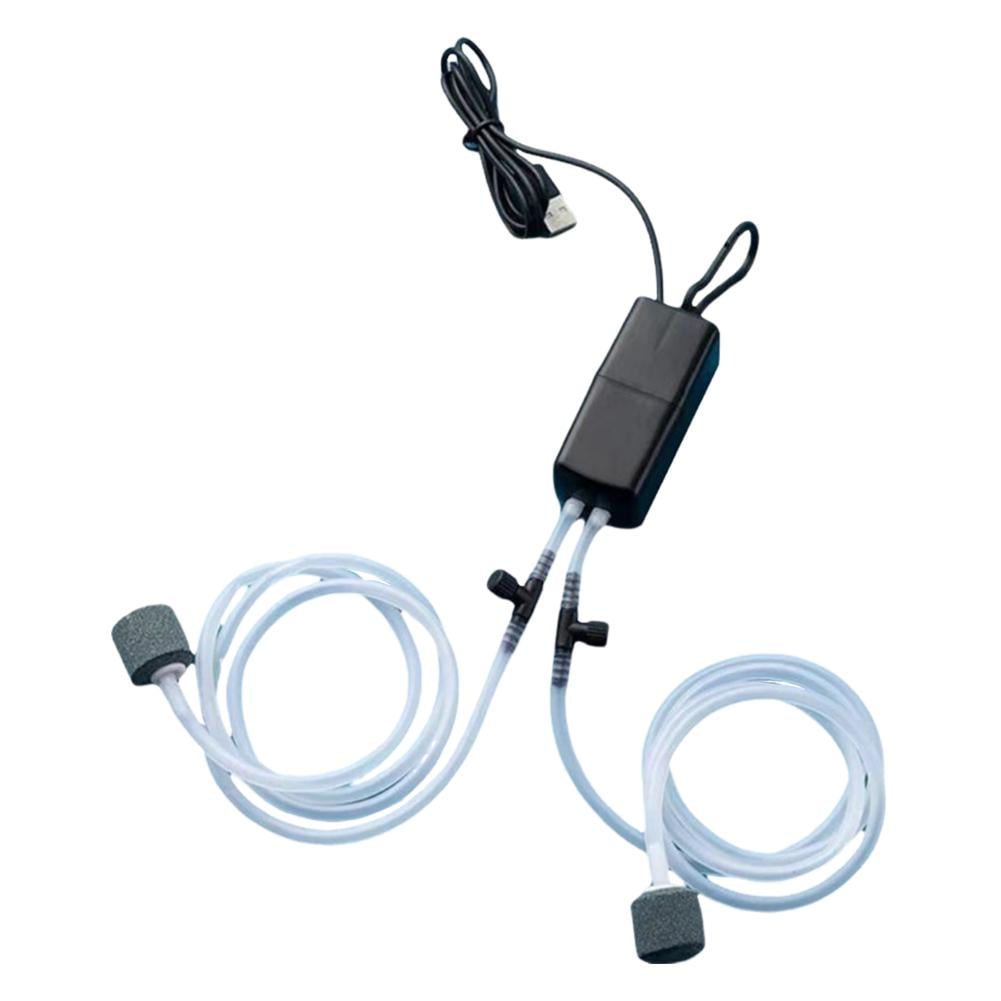 Аератор для акваріуму USB 1 Вт з розпилювачем і трубками (00038)