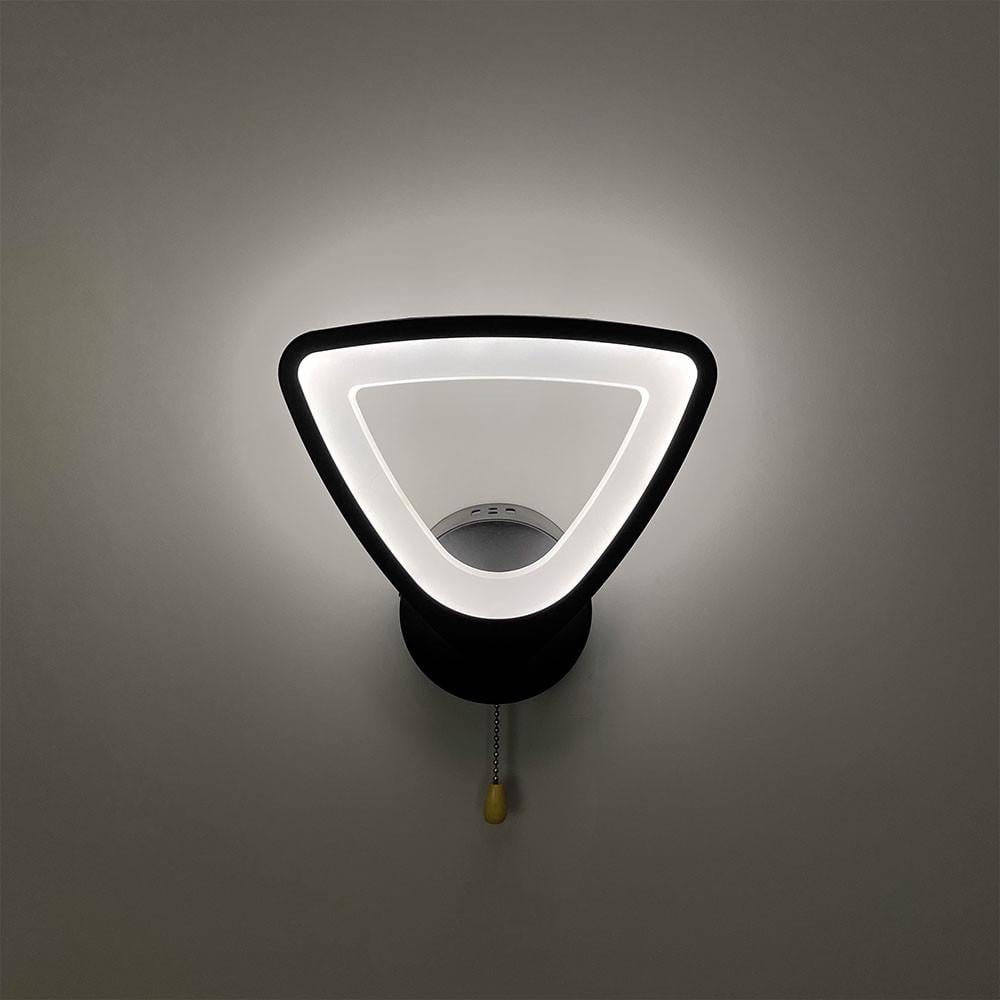 Бра минималистичное LED с выключателем Черный (2282/1 BK) Бра минималистичное LED с выключателем Черный (2282/1 BK)