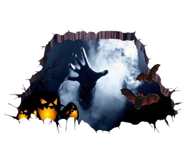 Наклейки на Хэллоуин 45х60 см Разноцветный (231203)