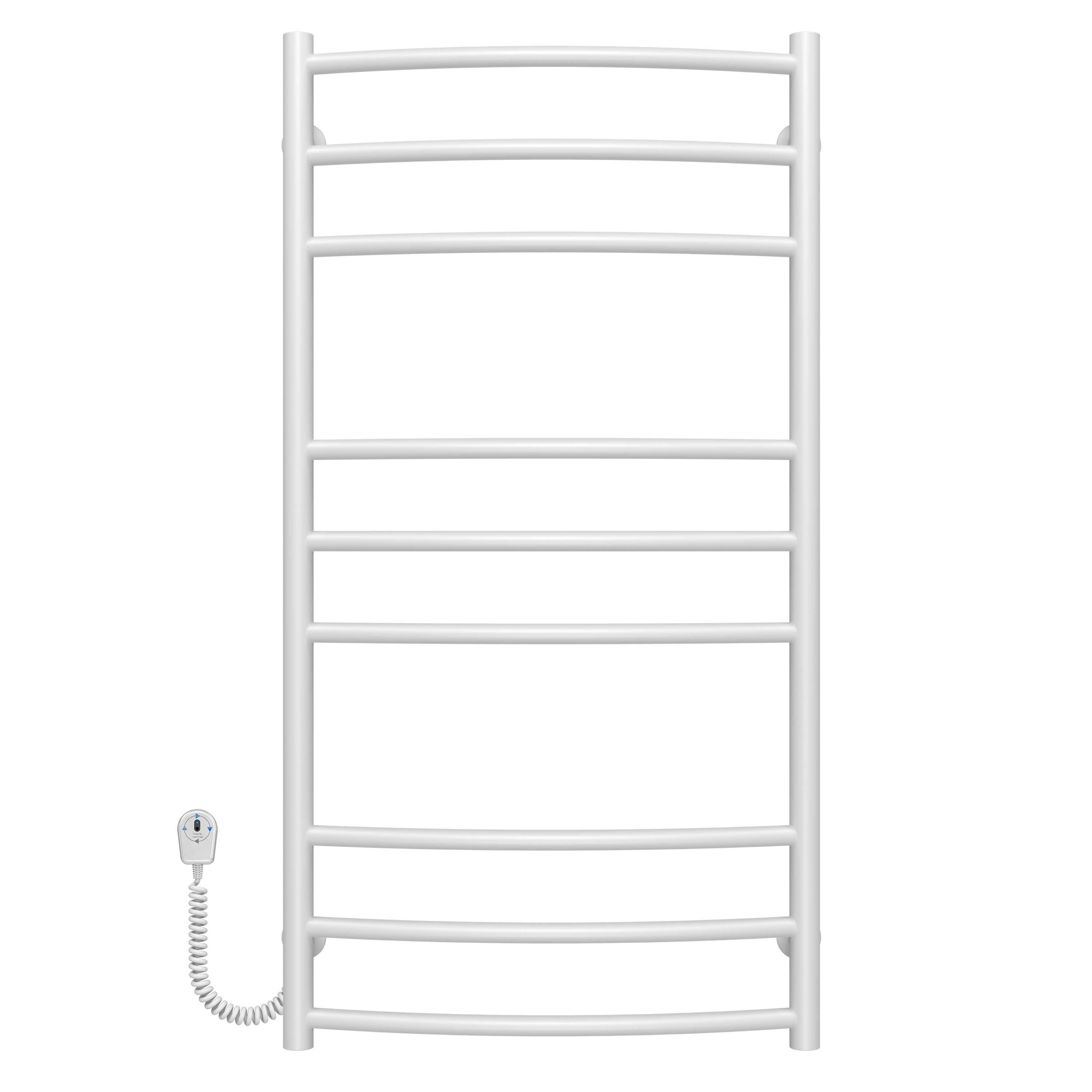 Полотенцесушитель электрический Deffi Классик Элит П9 EF16 левое подключение нержавеющая сталь 400х1000 мм Белый (C.KE.100.40.9.EWL5)