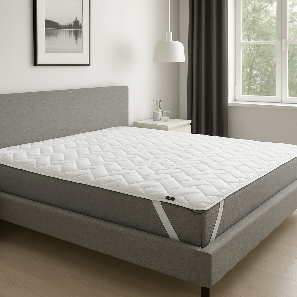 Наматрасник защитный IDEIA Люкс 250 г/м2 с эластичными лентами по углам антиаллергенный 80х190 см Белый (10402)