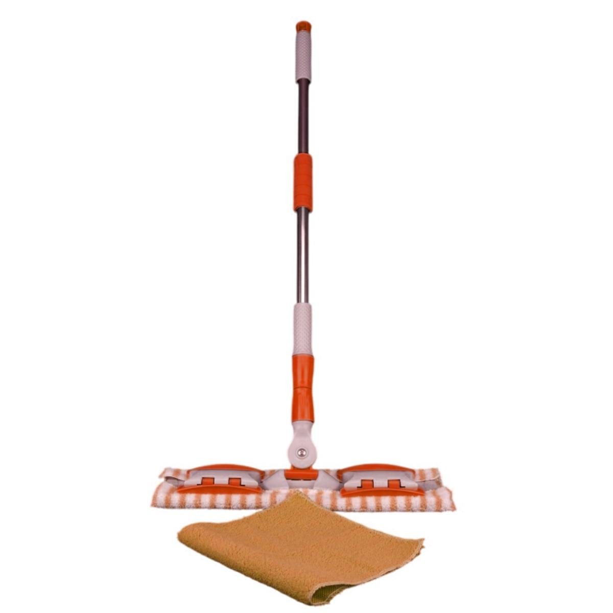 Швабра телескопическая A-PLUS с салфеткой (4517 FM)