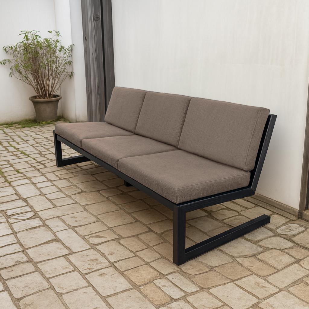 Диван металевий Tobi Sho Флекс/DV6 з 6 подушками 750х1560х700 мм рогожка 03/Бежевий (DV069388) - фото 2 Диван металевий Tobi Sho Флекс/DV6 з 6 подушками 750х1560х700 мм рогожка 03/Бежевий (DV069388) - фото 2