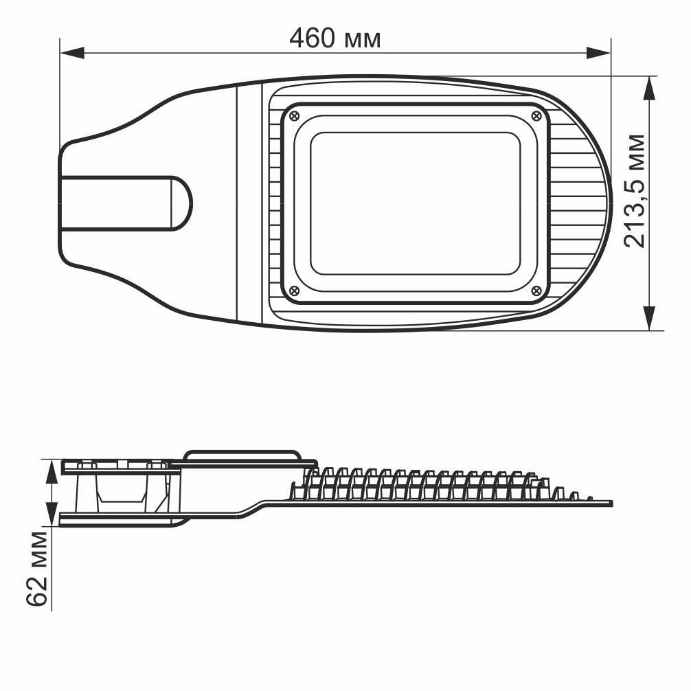 Фонарь уличный Videx VL-SL06-505 LED 50W 5000K - фото 2