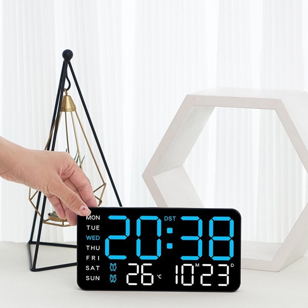 Годинник настінний Mids електронний з резервним живленням/термометром/календарем (659S) - фото 9 Годинник настінний Mids електронний з резервним живленням/термометром/календарем (659S) - фото 9