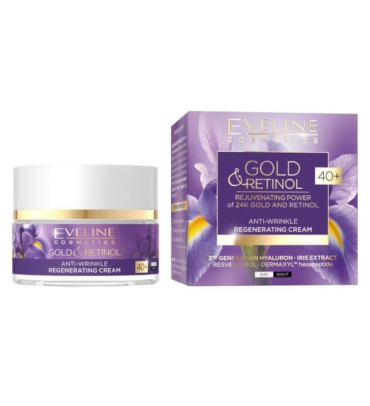 Крем для лица EVELINE GOLD & RETINOL 40+ регенирирующий питательный против морщин 50 мл (7867) Крем для лица EVELINE GOLD & RETINOL 40+ регенирирующий питательный против морщин 50 мл (7867)