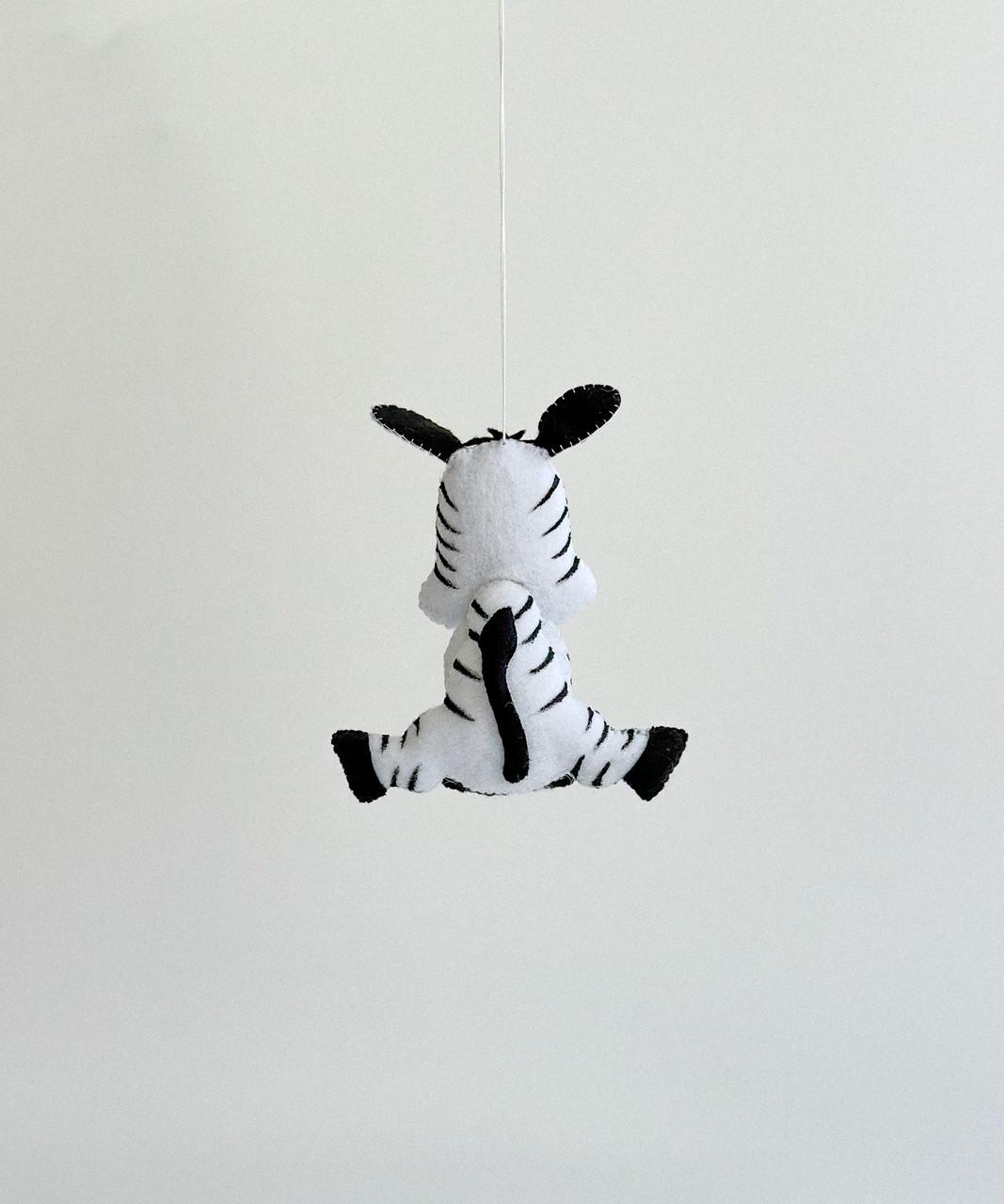 Мягкая игрушка фетровая зебра ручная работа (29472385) - фото 4 Мягкая игрушка фетровая зебра ручная работа (29472385) - фото 4