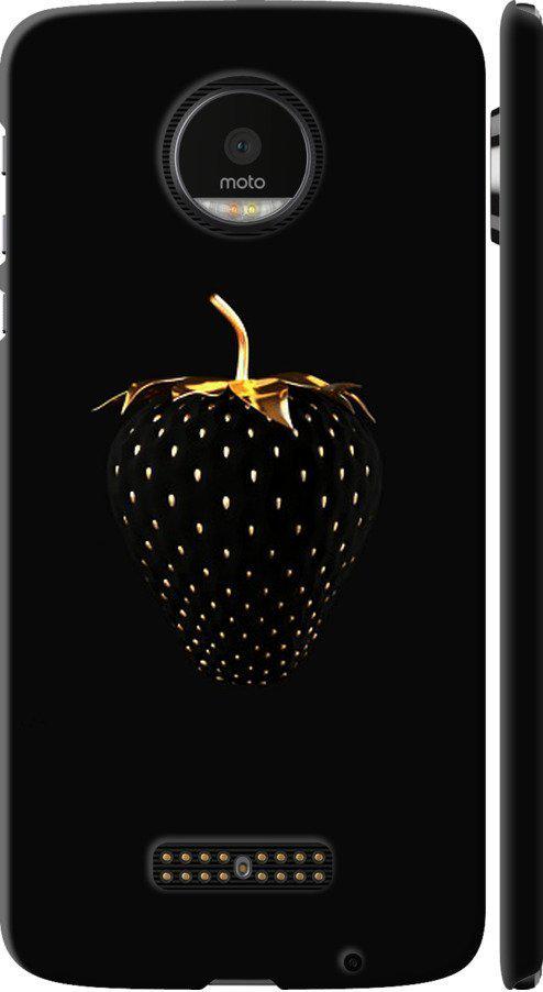 Чехол на Motorola MOTO Z Черная клубника (3585m-419-42517)