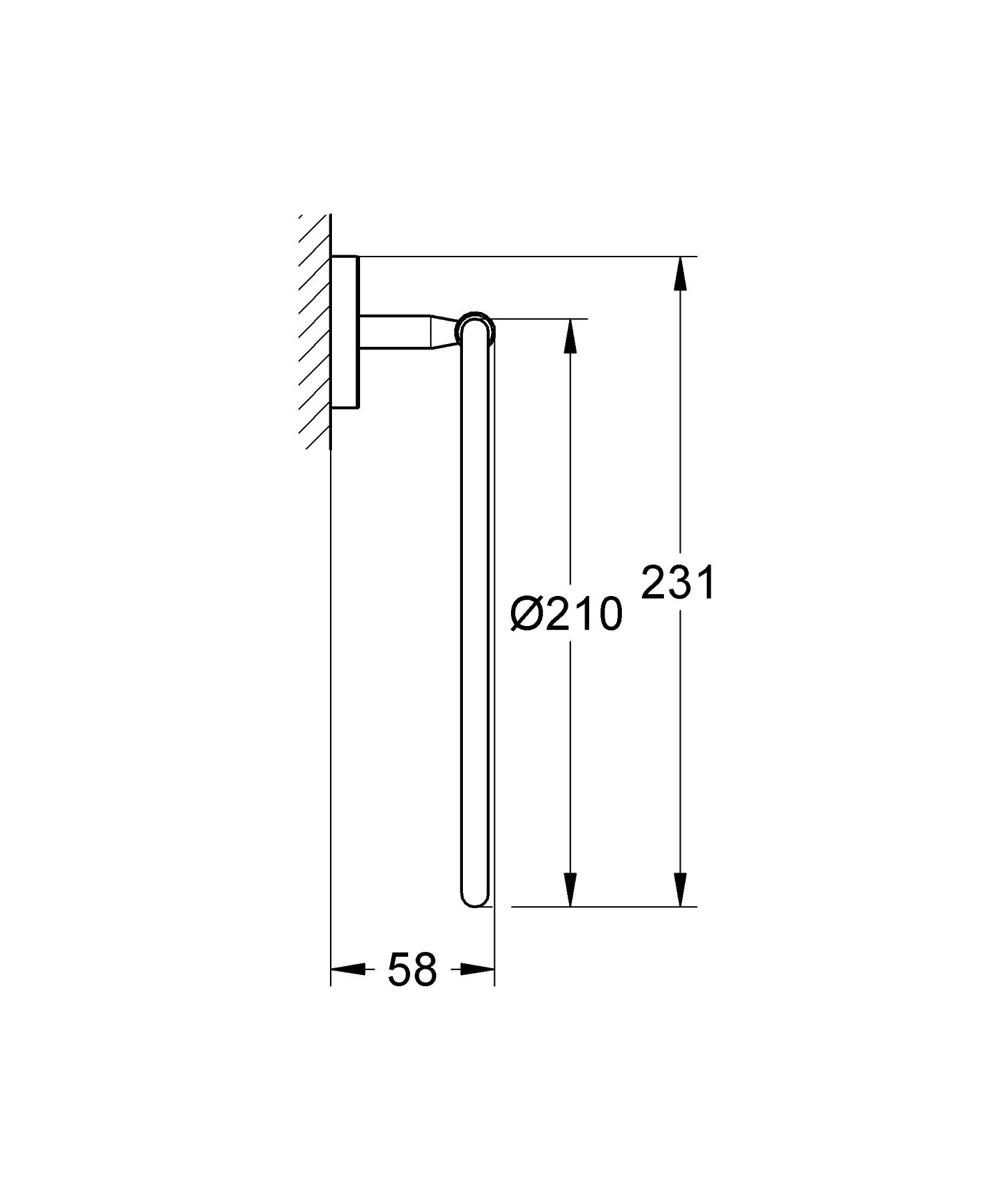 Кільце для рушника Grohe Bau Cosmopolitan Neutral (40460001) - фото 2