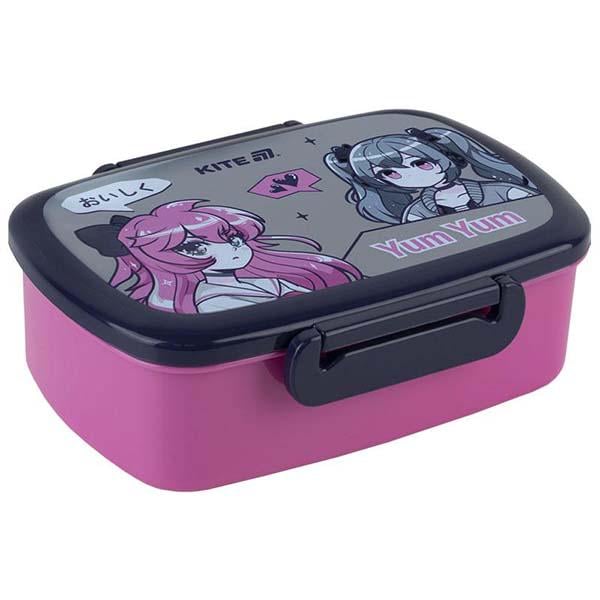 Ланч-бокс KITE Anime Girl з наповненням 750 мл (ЦБ-00034101)