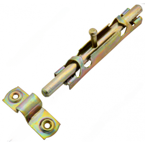 Шпингалет мебельный ХЗШП дверной оконный для форточки 80 мм Цинк (714931)