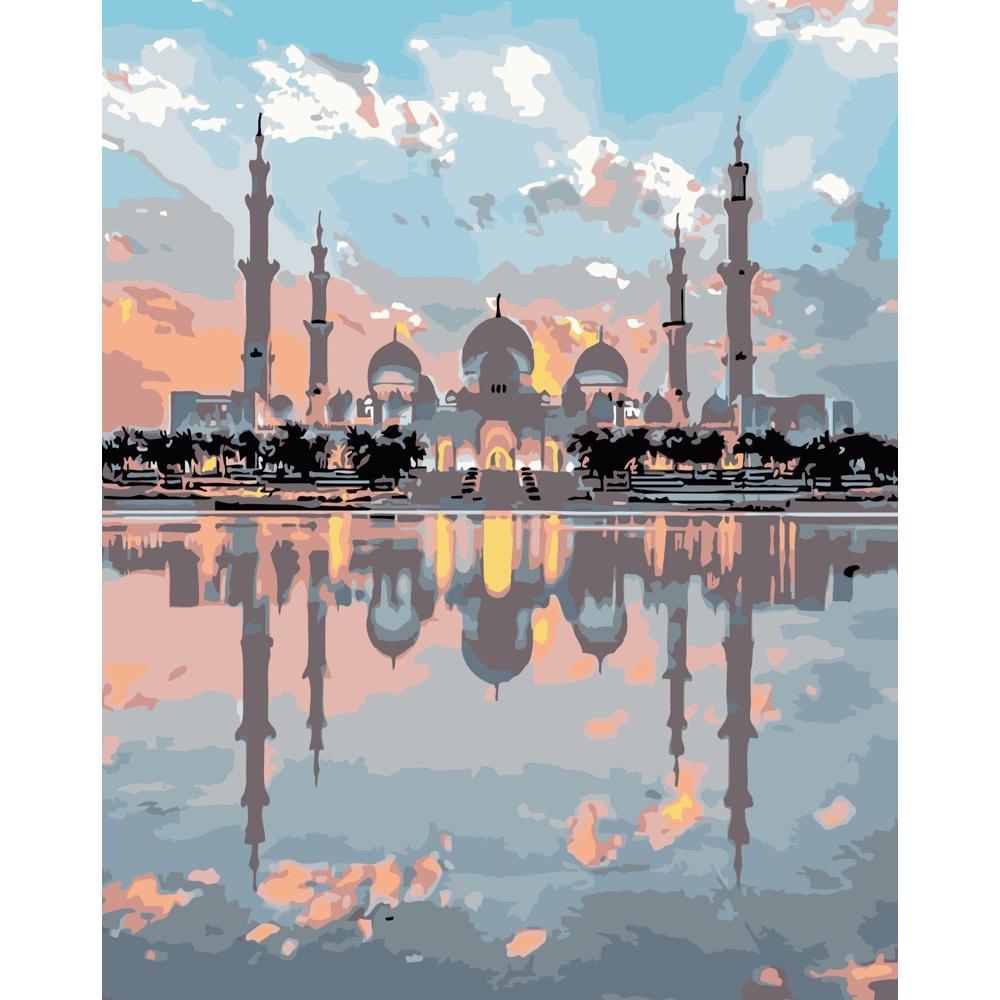 Картина по номерам Strateg Премиум Тадж-Махал в отображении 40х50 см (DY052)